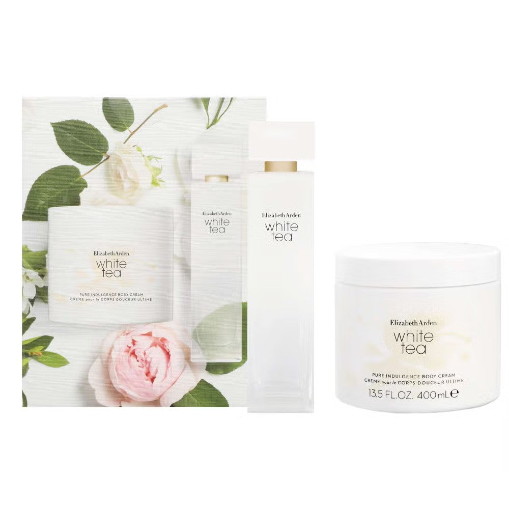 Elizabeth Arden White Tea EDT 100ML+Body Cream 400ML