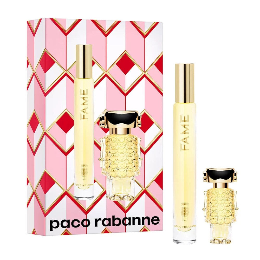 Paco Rabanne Fame Eau De Parfum 2 Pc Mini Travel /Gift Set 4 ML & 10 ML