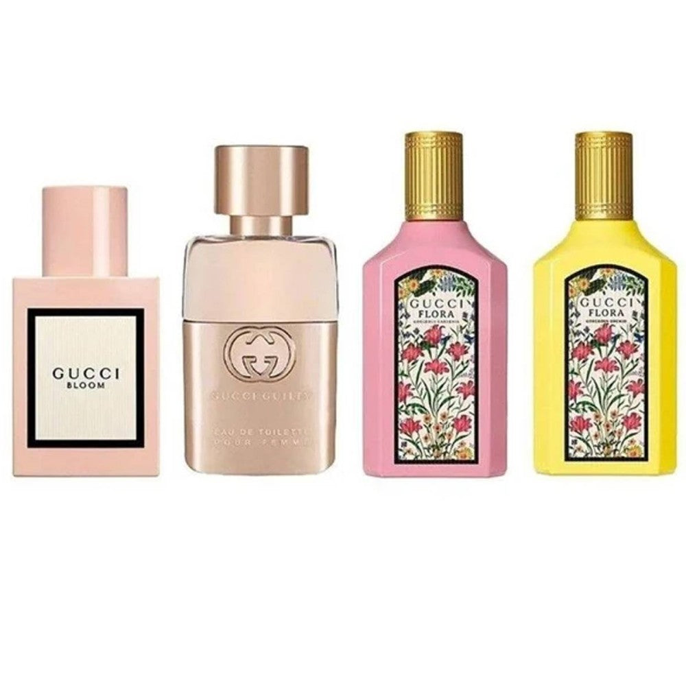Gucci (W) Mini Set 4x5ML (FLORA GORGEOUS ORCHID+FLORA GORGEOUS GARDENIA+GUILTY POUR FEMME+BLOOM)
