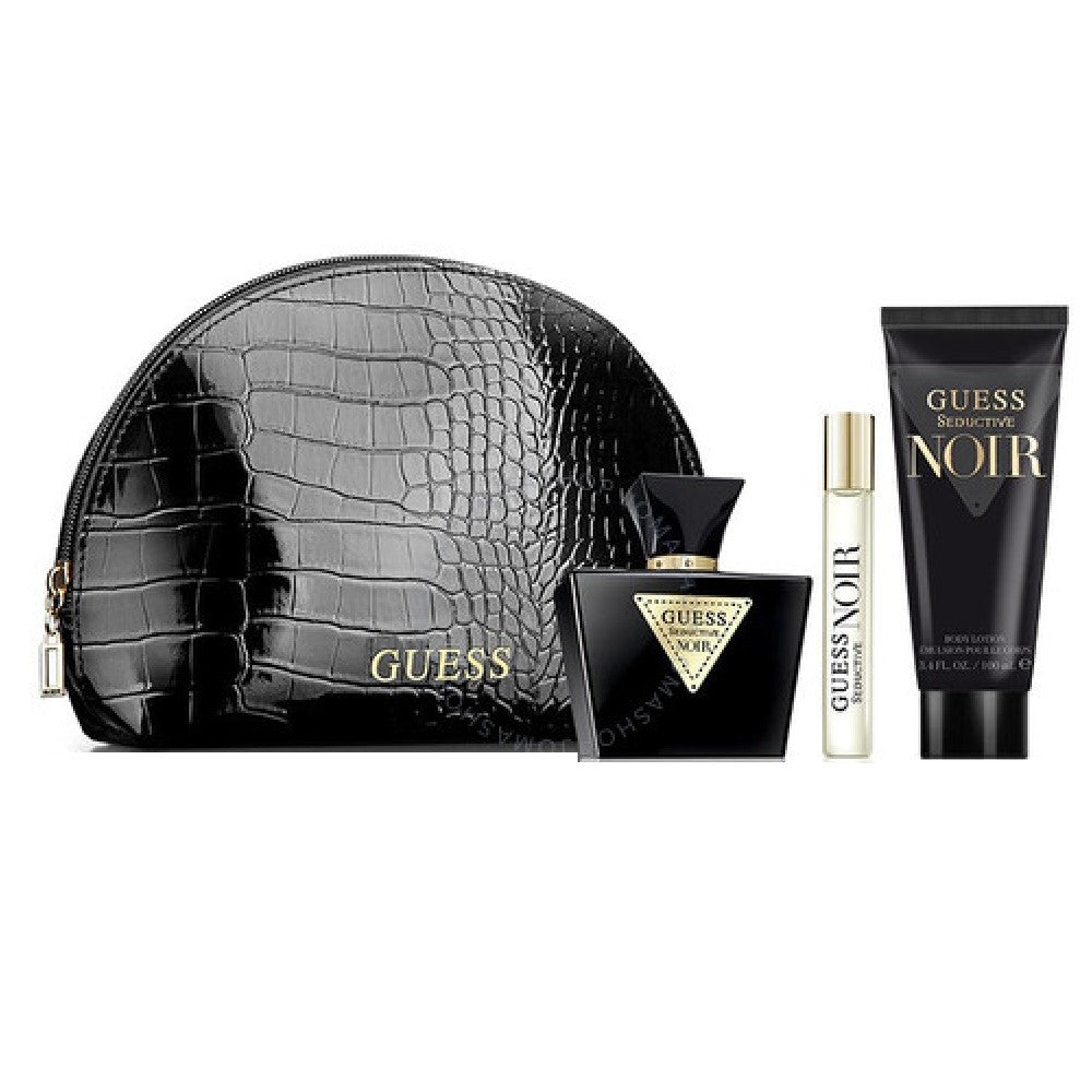 Guess Seductive Noir Set EDT 75ML+BL 100ML+EDT 15ML+Pouch (For Women)