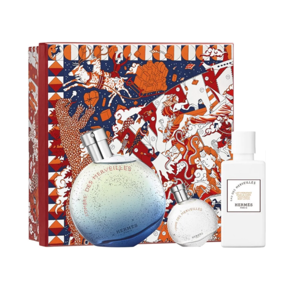 Gift Set Hermes Eau Des Merveilles Ml Hermes L'Ombre Des