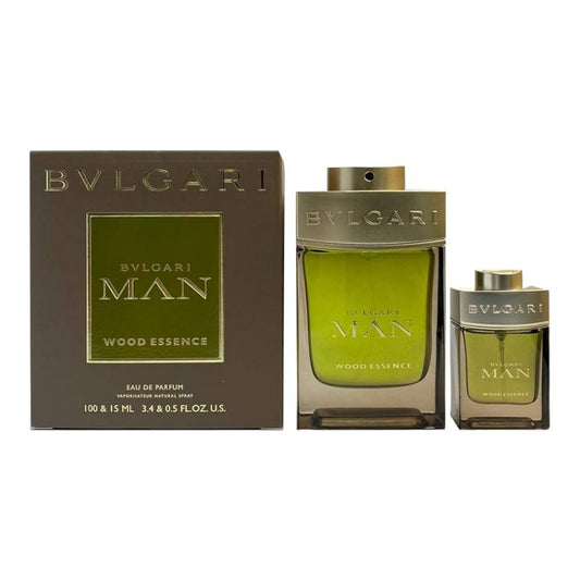 Bvlgari Man Wood Essence (M) Set EDP 100ML+EDP 15ML (SOFT BOX)