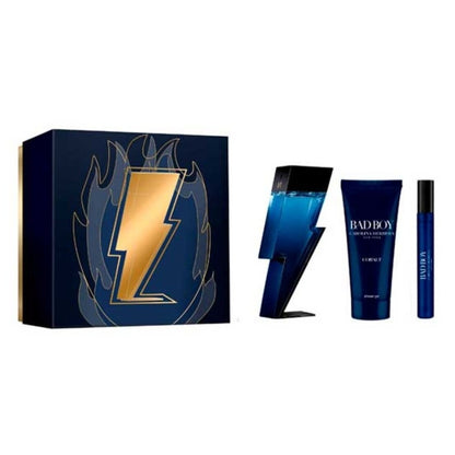 Carolina Herrera Bad Boy Cobalt Giftset EDP 100ML+EDP 10ML+Shower Gel 100ML (For Men)