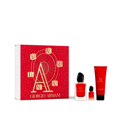Giorgio Armani Si Passione Gift Set For Women EDP 50ml+Edp 7ml+ BL75ml