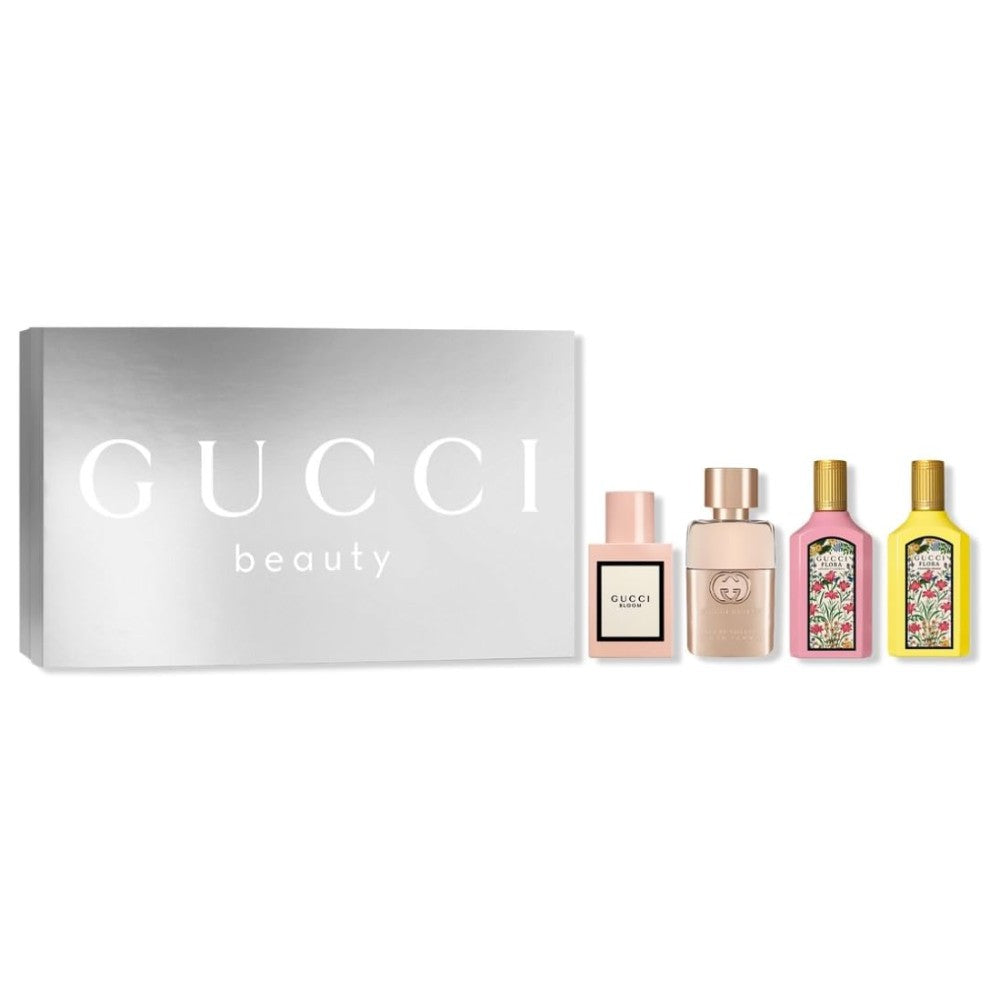 Gucci (W) Mini Set 4x5ML (FLORA GORGEOUS ORCHID+FLORA GORGEOUS GARDENIA+GUILTY POUR FEMME+BLOOM)