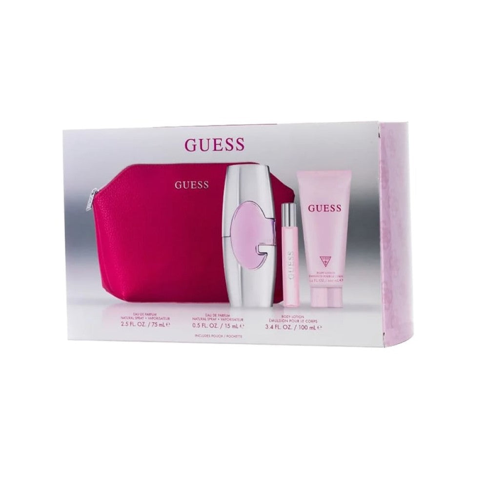 Guess Pink (W)Set EDP 75ML+EDP 15ML+BL100ML+Pouch (2023)