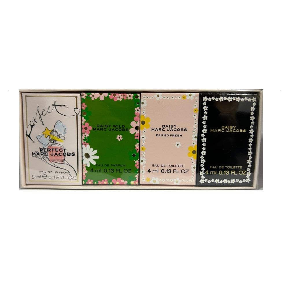 Marc Jacobs Mini Set EDT 3X4ML (Daisy Wild+Daisy Eau So Fresh+Daisy)+Perfect EDP 5ML