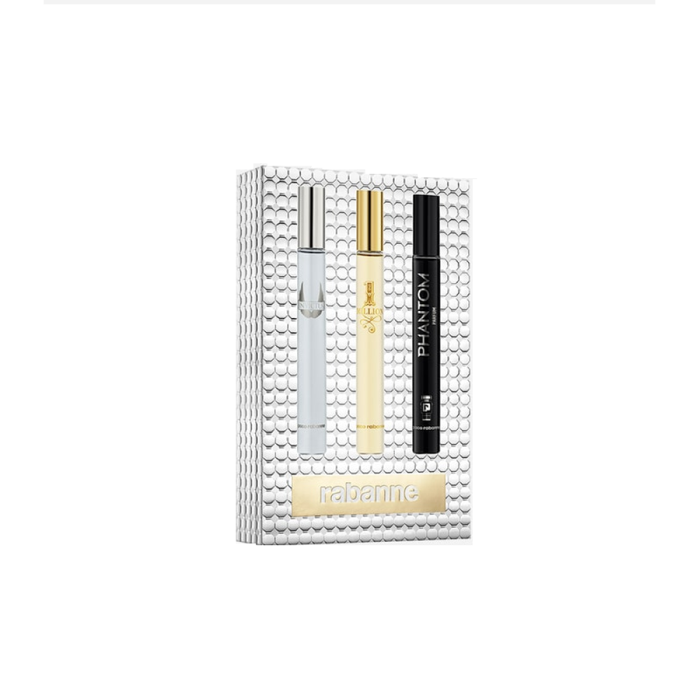 Paco Rabanne Miniature Set EDT 3X10ML Invictus+1 Million+ Phantom (For Men)