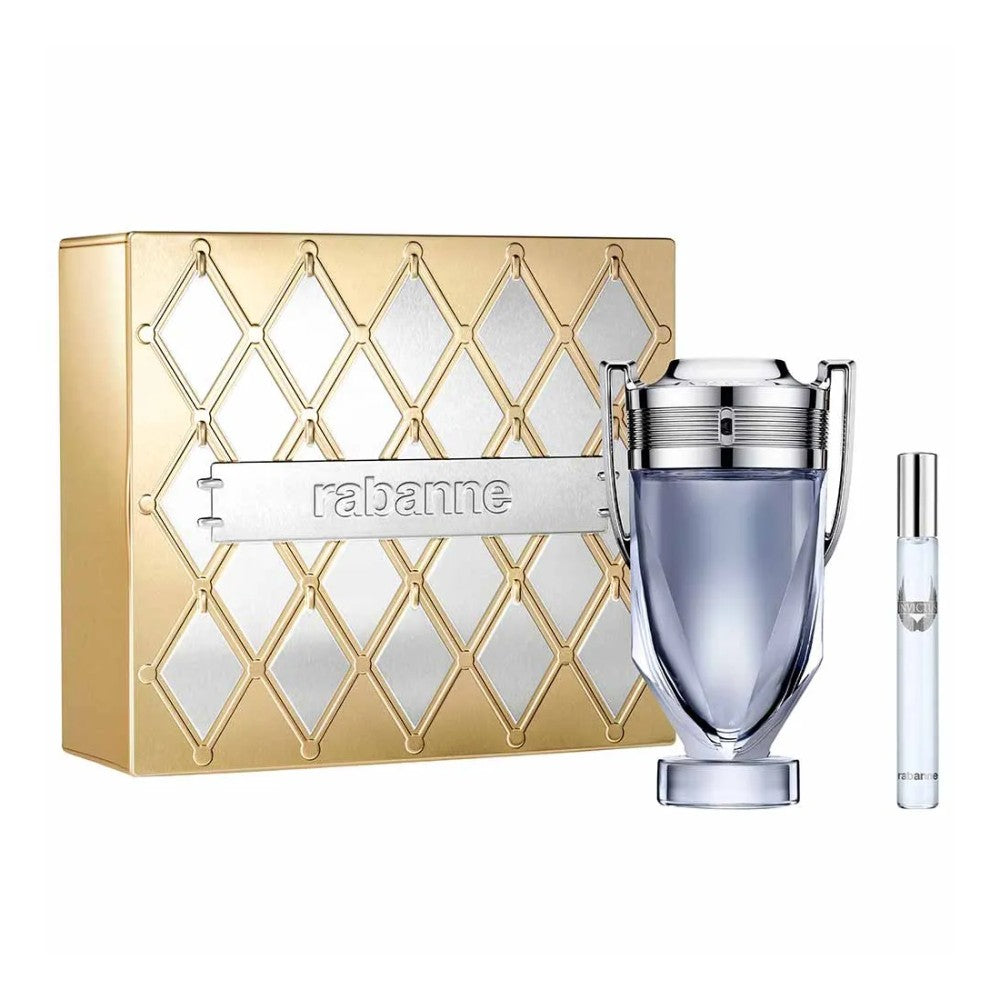 Rabanne Invictus Giftset EDT 200ML+ EDT Travel spray 10ML (For Men)