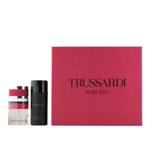Trussardi Ruby Red Set EDP 60ML+Stardust Body Emulsion 125ML (For Women)