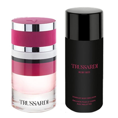 Trussardi Ruby Red Set EDP 60ML+Stardust Body Emulsion 125ML (For Women)