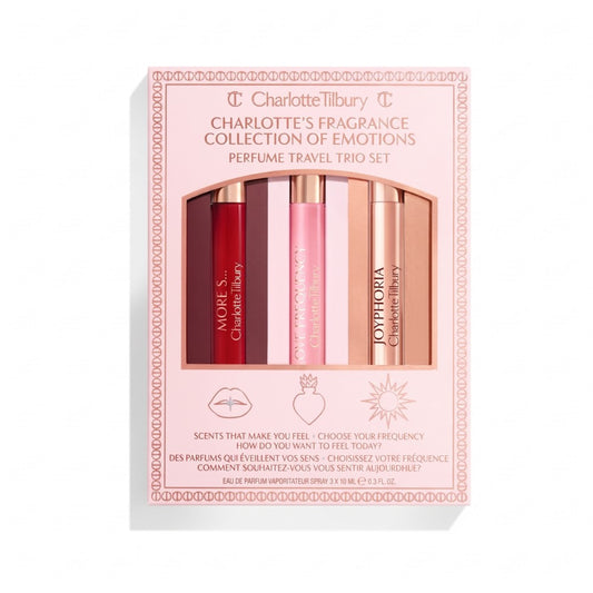 Charlotte Tilbury Collection Of Emotions Perfume Travel Trio Set (More Sex 10ml+Love Frequency10ml+Joyphoria 10ml)