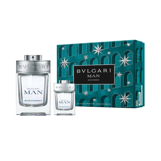 Bvlgari Man Rain Essence Set EDP 100ML+EDP 15ML (For Men)