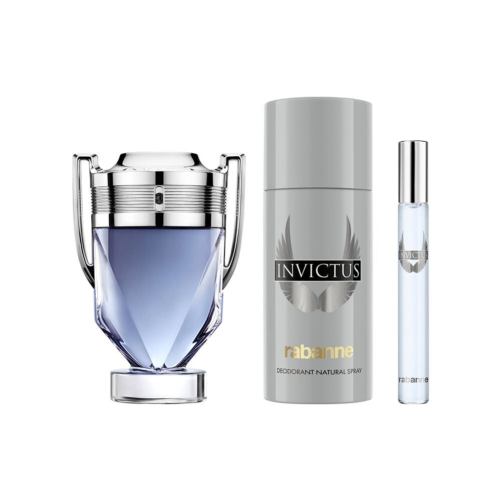 Rabanne Invictus Giftset EDT 100ML+Deodorant Spray 150ml+EDT Spray 10ml